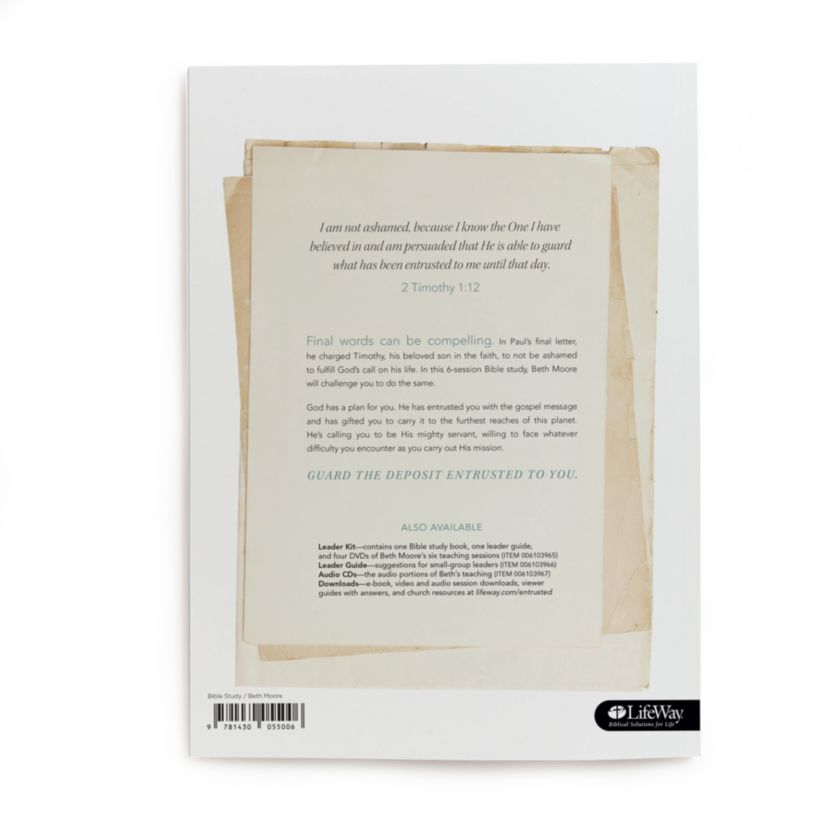 Entrusted - Bible Study Book: A Study of 2 Timothy - Michigan Southern Charm