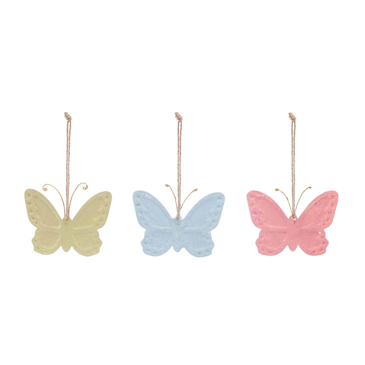Paper Mache Butterfly Ornaments 4.5x3.5in - Michigan Southern Charm