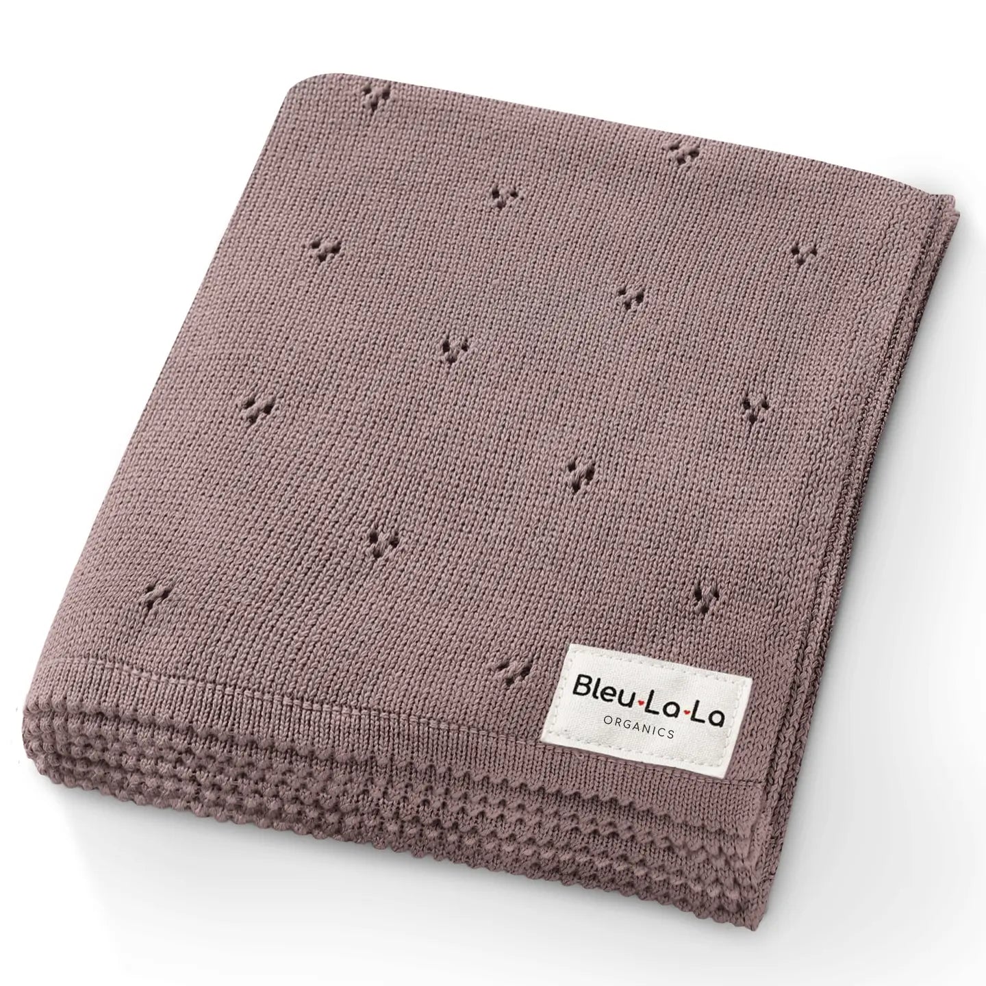 100% Organic Cotton Pointelle Swaddle Receiving Baby Blanket - Michigan Southern Charm