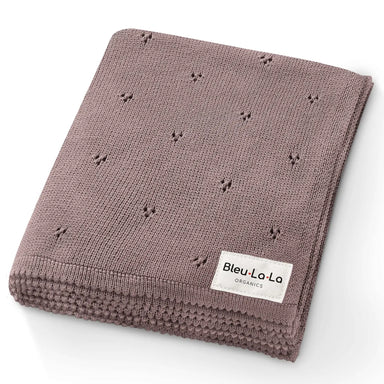 100% Organic Cotton Pointelle Swaddle Receiving Baby Blanket - Michigan Southern Charm