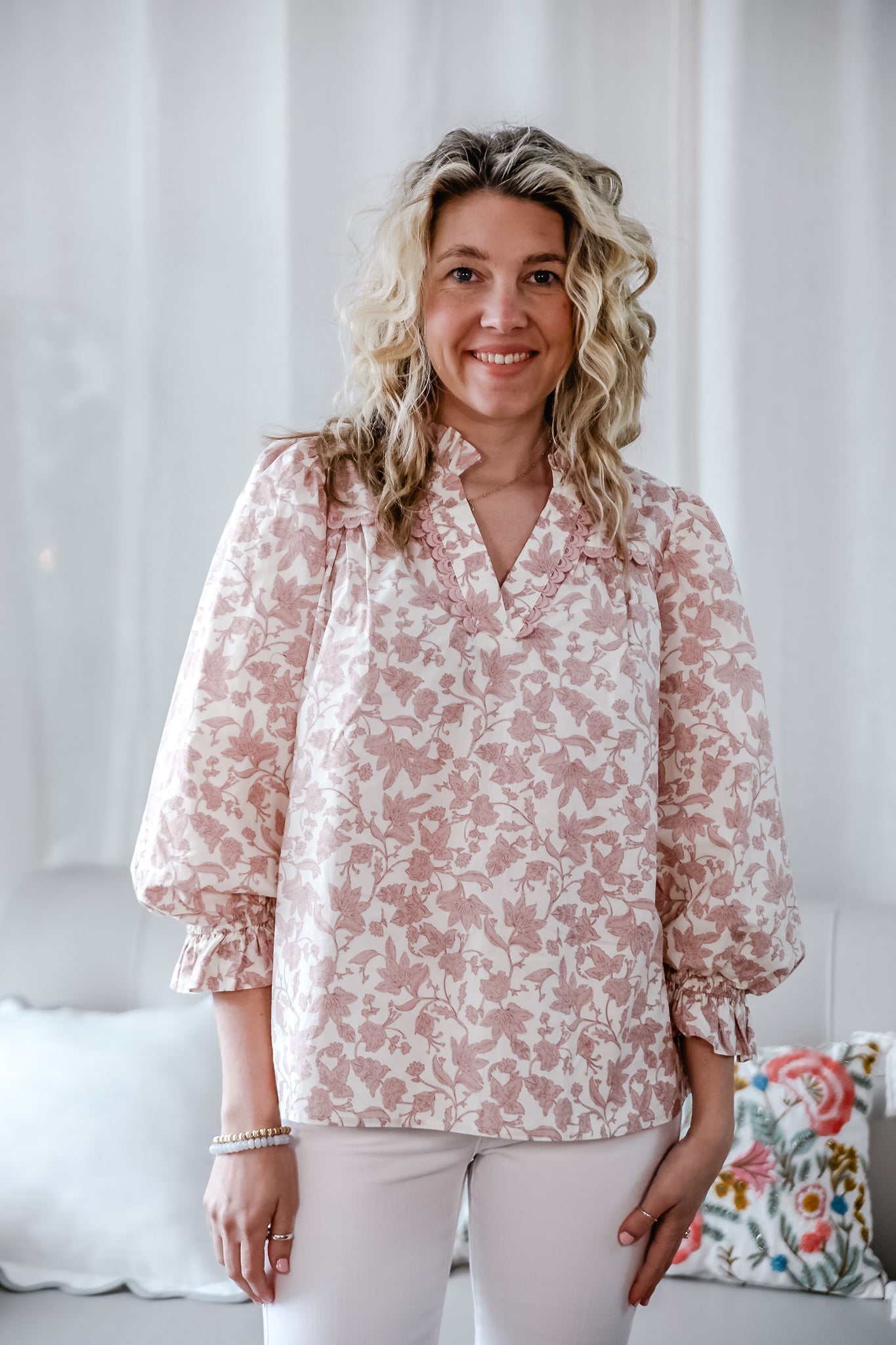 Reese Scalloped Top - Michigan Southern Charm