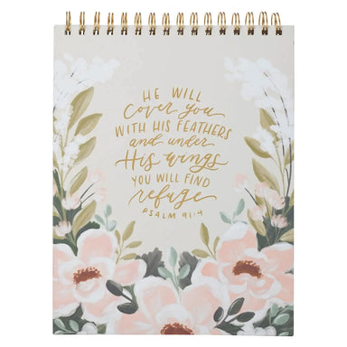 Wirebound Notepad He Will Cover You Ps. 91:4 - Michigan Southern Charm