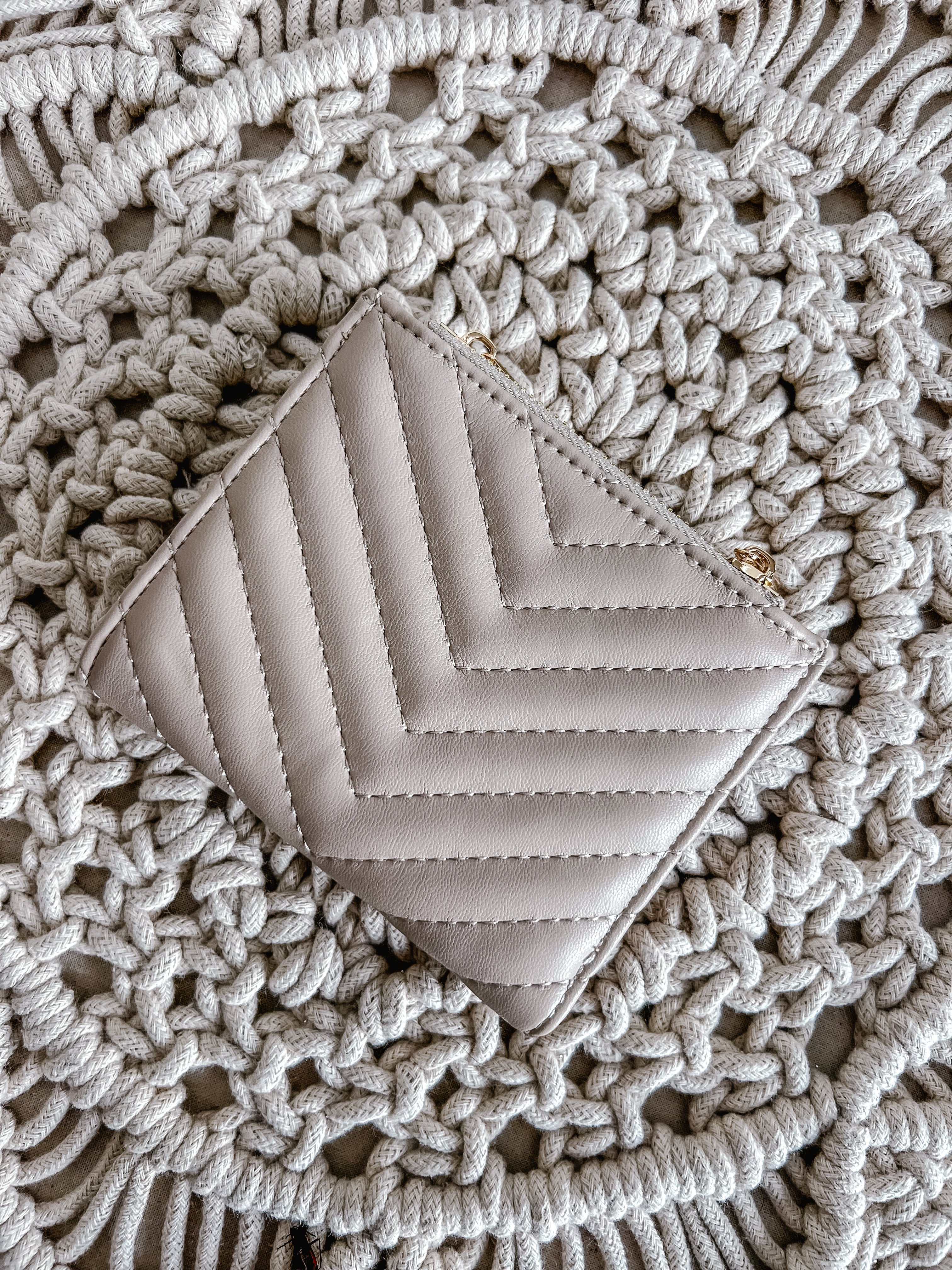 Double Zip Wallet Nude - Michigan Southern Charm