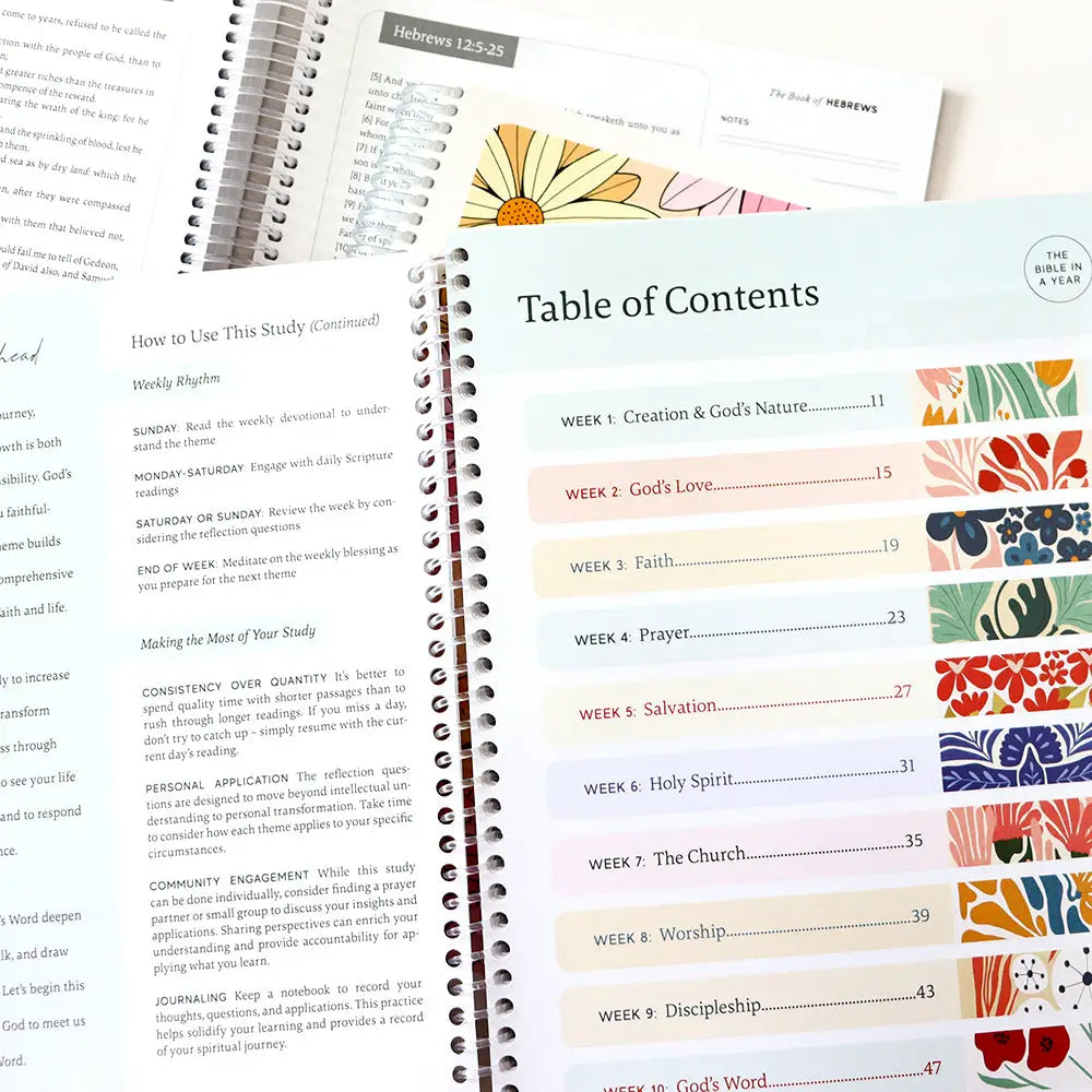 The Bible in A Year: A 52-Week Study - Michigan Southern Charm