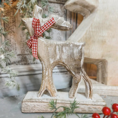 Whitewashed Deer 10x13in - Michigan Southern Charm