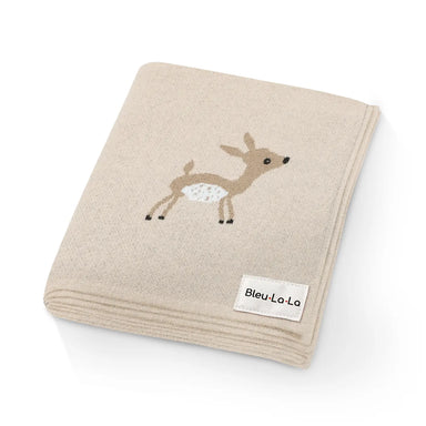 Luxury Cotton Deer Receiving Swaddle Baby Blanket - Michigan Southern Charm