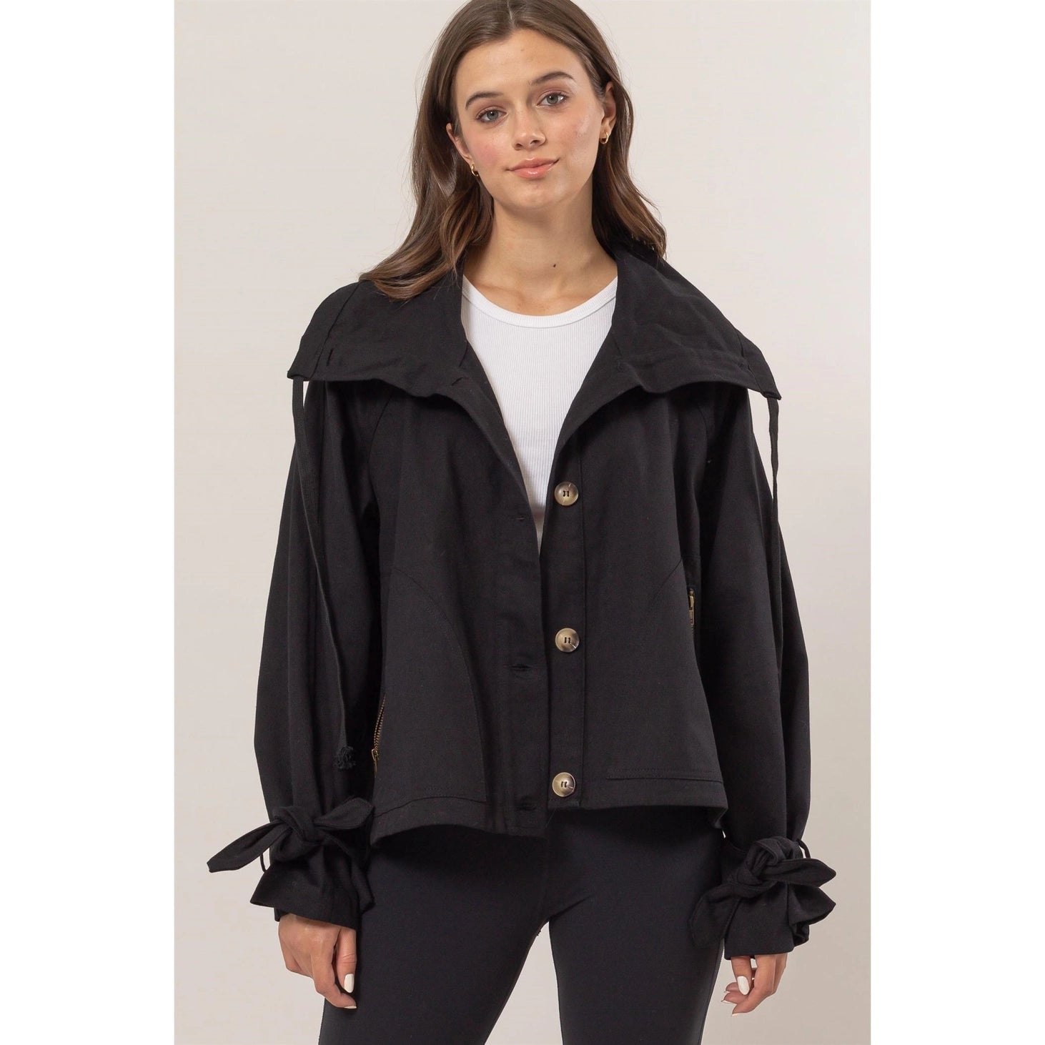 Brushed Twill A-Line Jacket - Michigan Southern Charm