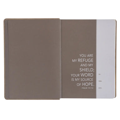 Devotional Bible Nlt For Men Faux Leather, Tan - Michigan Southern Charm