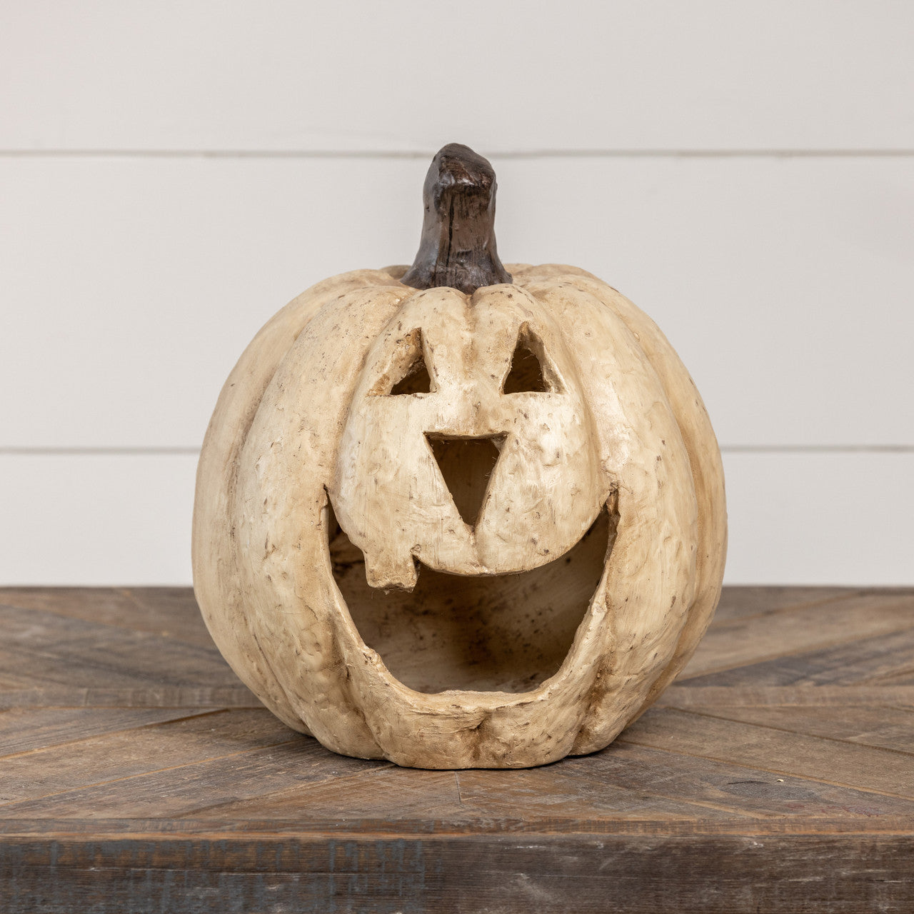 11" WHITE BIG MOUTH PUMPKIN - Michigan Southern Charm