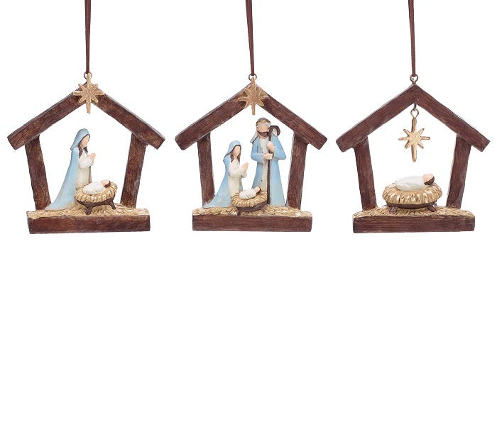 HUMBLE HOPE HOLY FAMILY RESIN ORNAMENT - Michigan Southern Charm