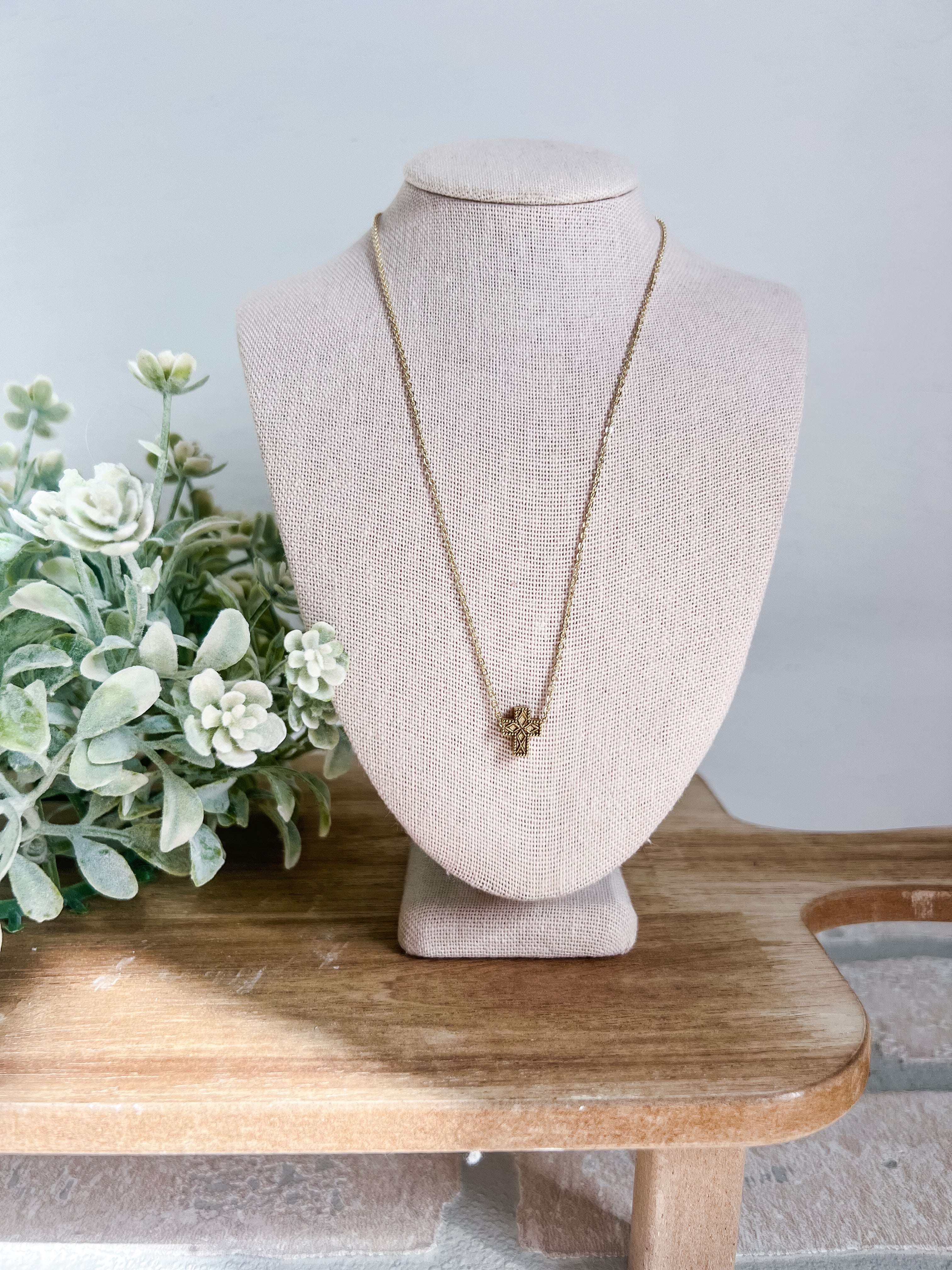 Union Cross Necklace - Michigan Southern Charm