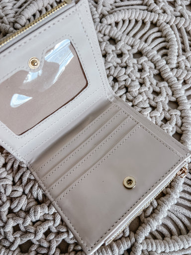 Double Zip Wallet Cream - Michigan Southern Charm