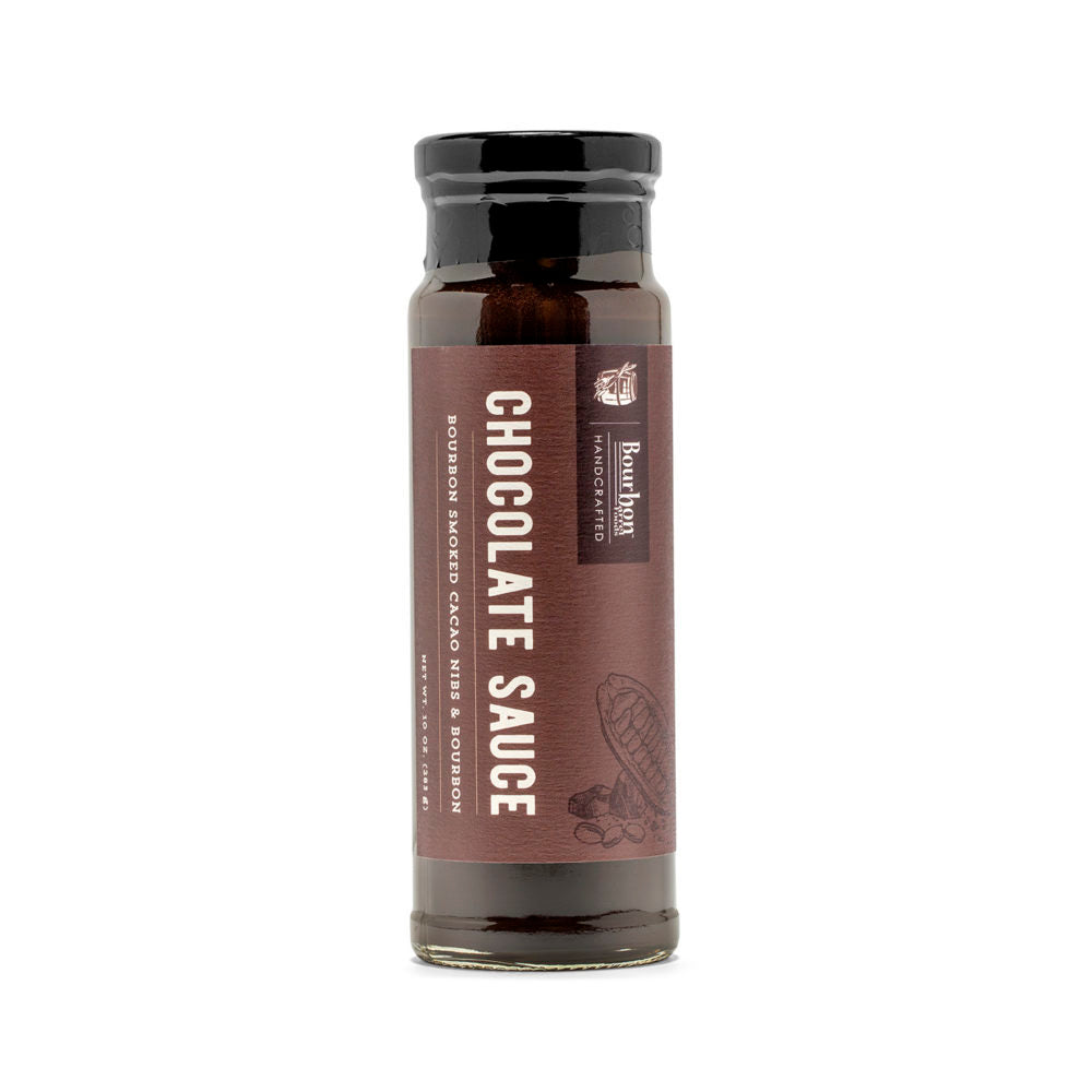 Chocolate Sauce – Bourbon Smoked Cacao Nibs & Bourbon - Michigan Southern Charm