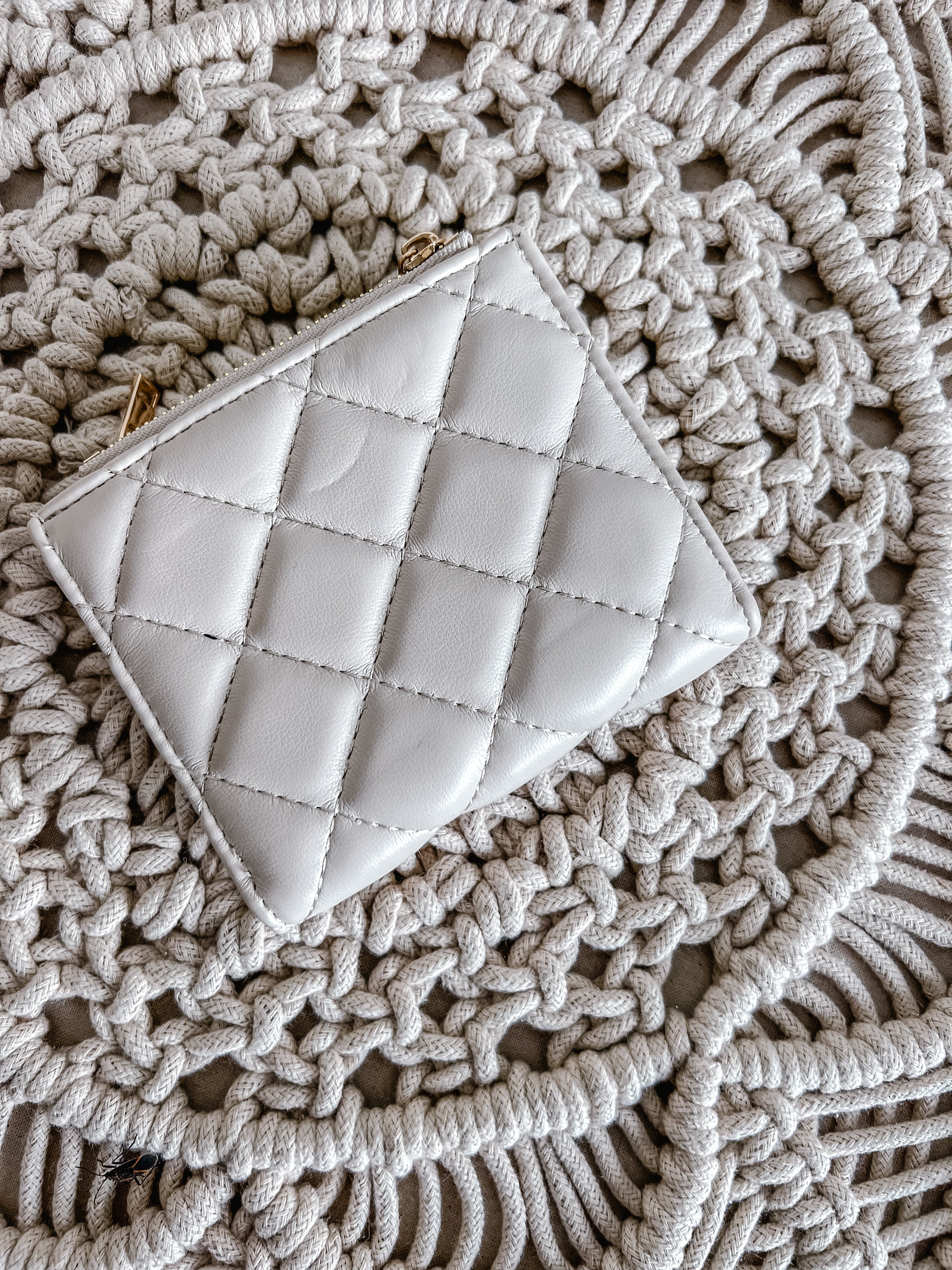 Double Zip Wallet Cream - Michigan Southern Charm