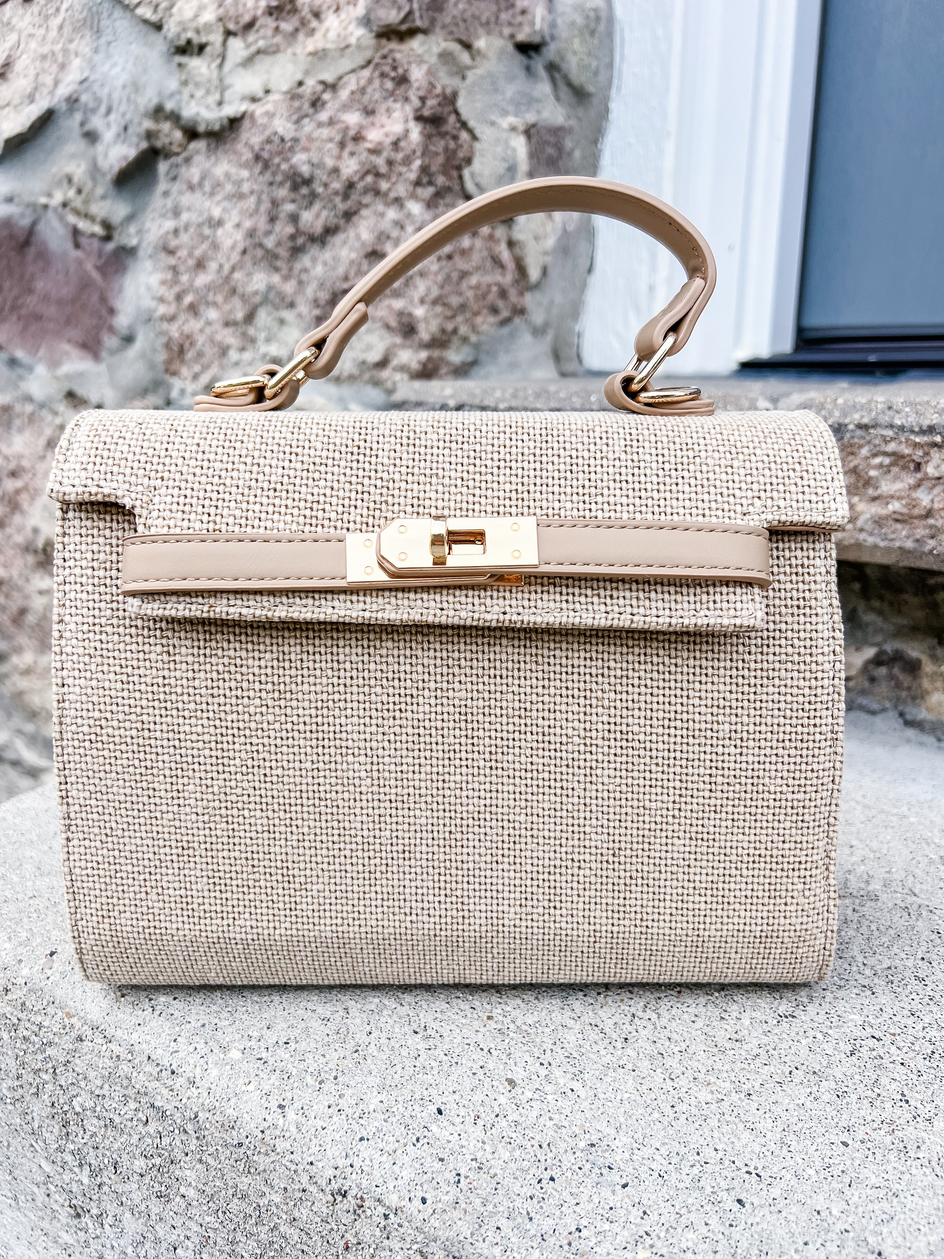 Adeline Weave Cotton Crossbody Bag