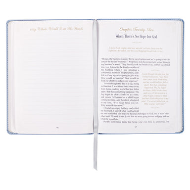 Hope That Endures Blue Faux Leather Devotional - Michigan Southern Charm