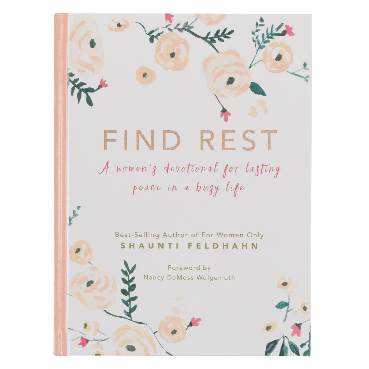 Find Rest Pink Floral Hardcover Devotional - Michigan Southern Charm