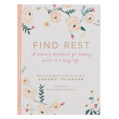 Find Rest Pink Floral Hardcover Devotional - Michigan Southern Charm