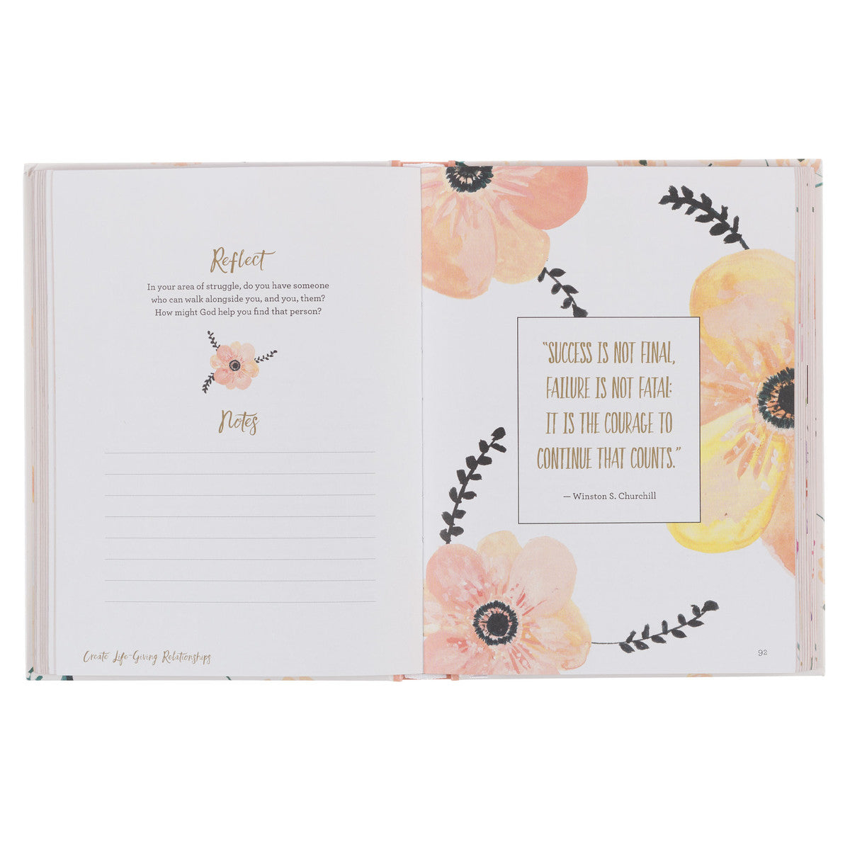 Find Rest Pink Floral Hardcover Devotional - Michigan Southern Charm