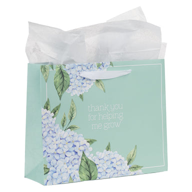 Thank You For Helping Me Grow Large Landscape Gift Bag and Card Set - Michigan Southern Charm