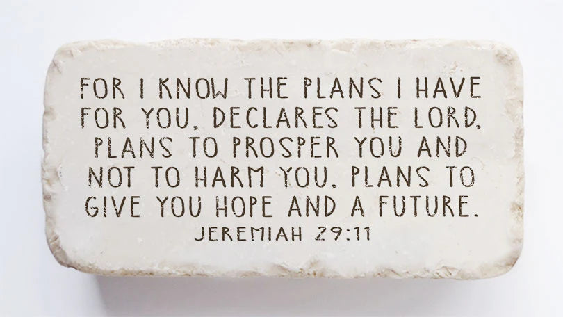 Jeremiah 29:11 Marble Stone - Michigan Southern Charm