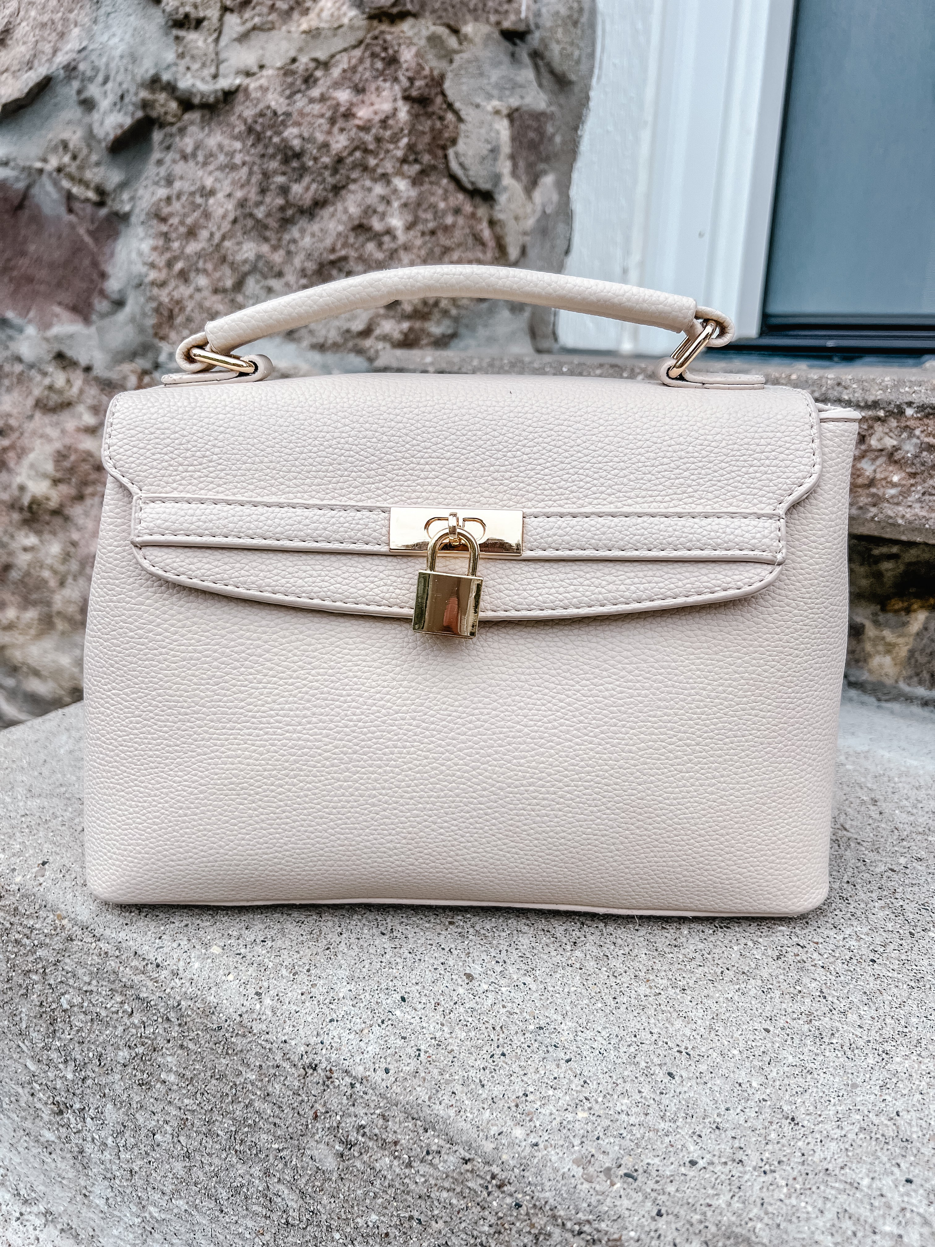 Bella Nude Mini Crossbody Bag
