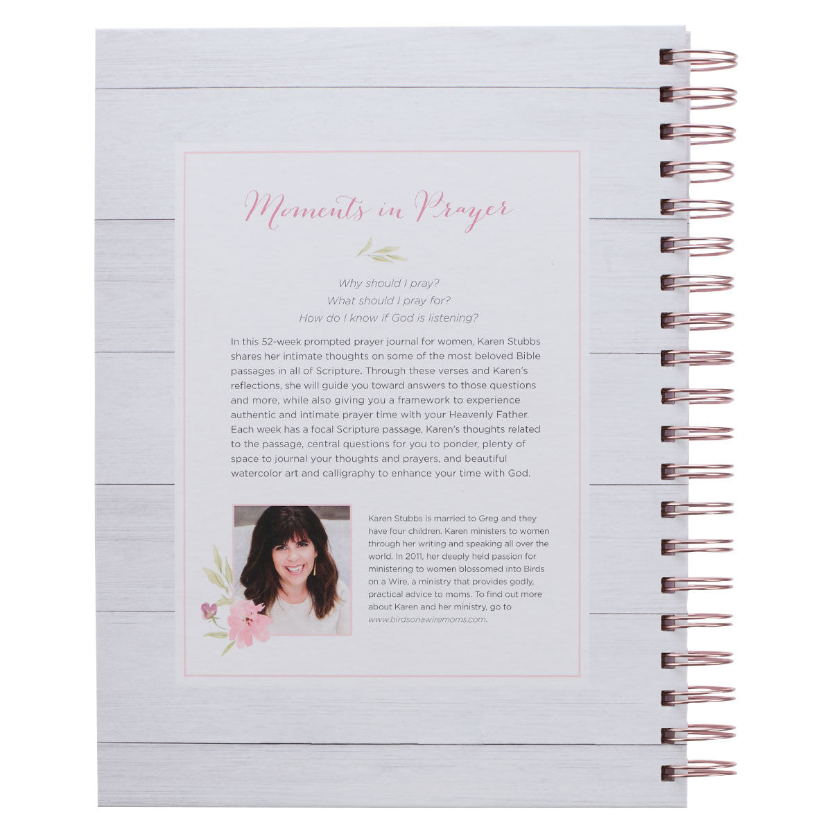 Moments in Prayer Wirebound Prompted Prayer Journal - Michigan Southern Charm