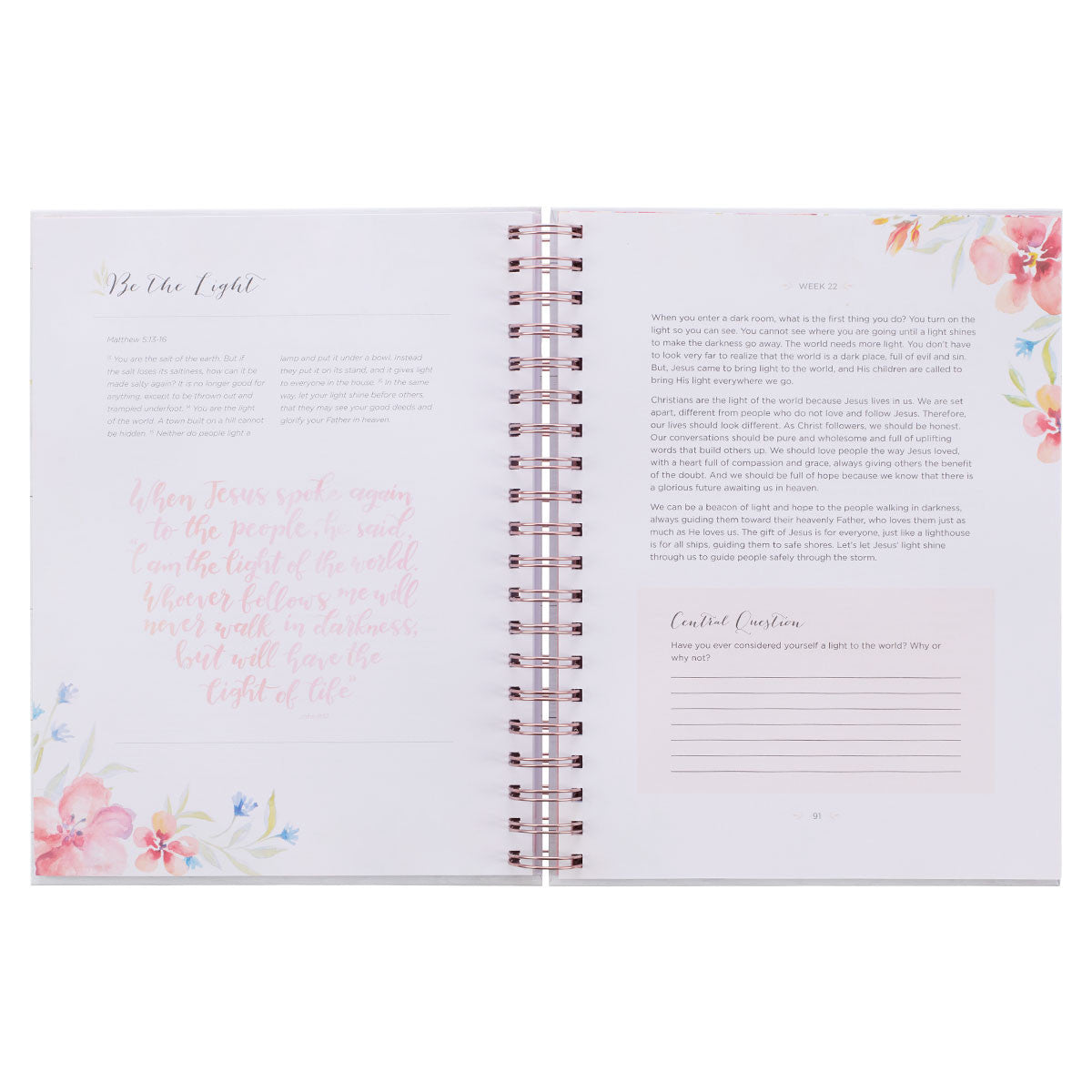 Moments in Prayer Wirebound Prompted Prayer Journal - Michigan Southern Charm
