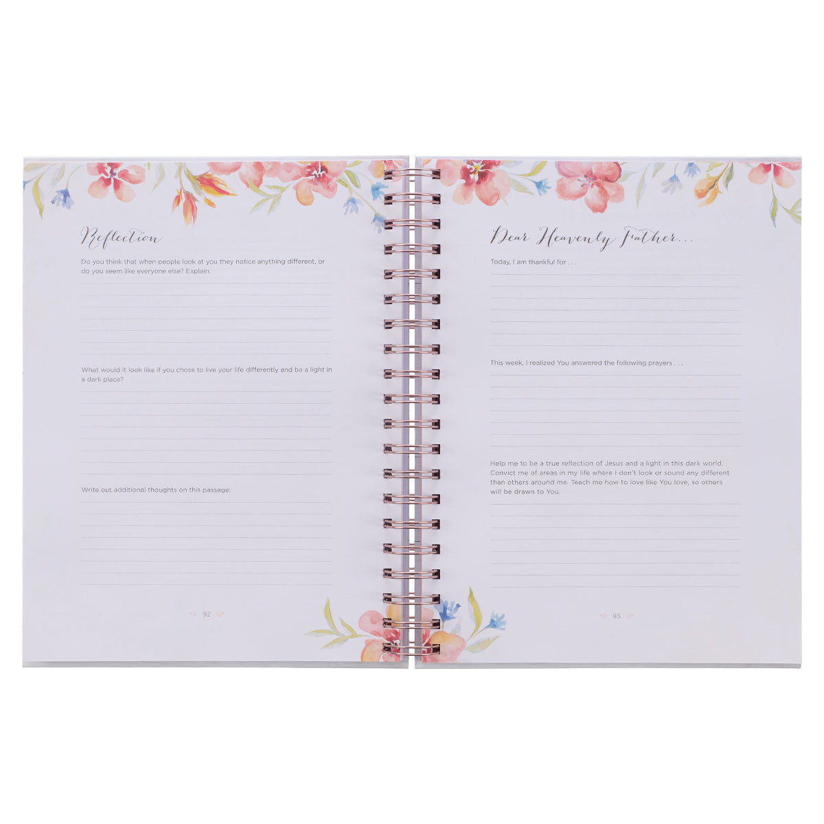 Moments in Prayer Wirebound Prompted Prayer Journal - Michigan Southern Charm