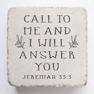 Jeremiah 33:3 Marble Stone - Michigan Southern Charm