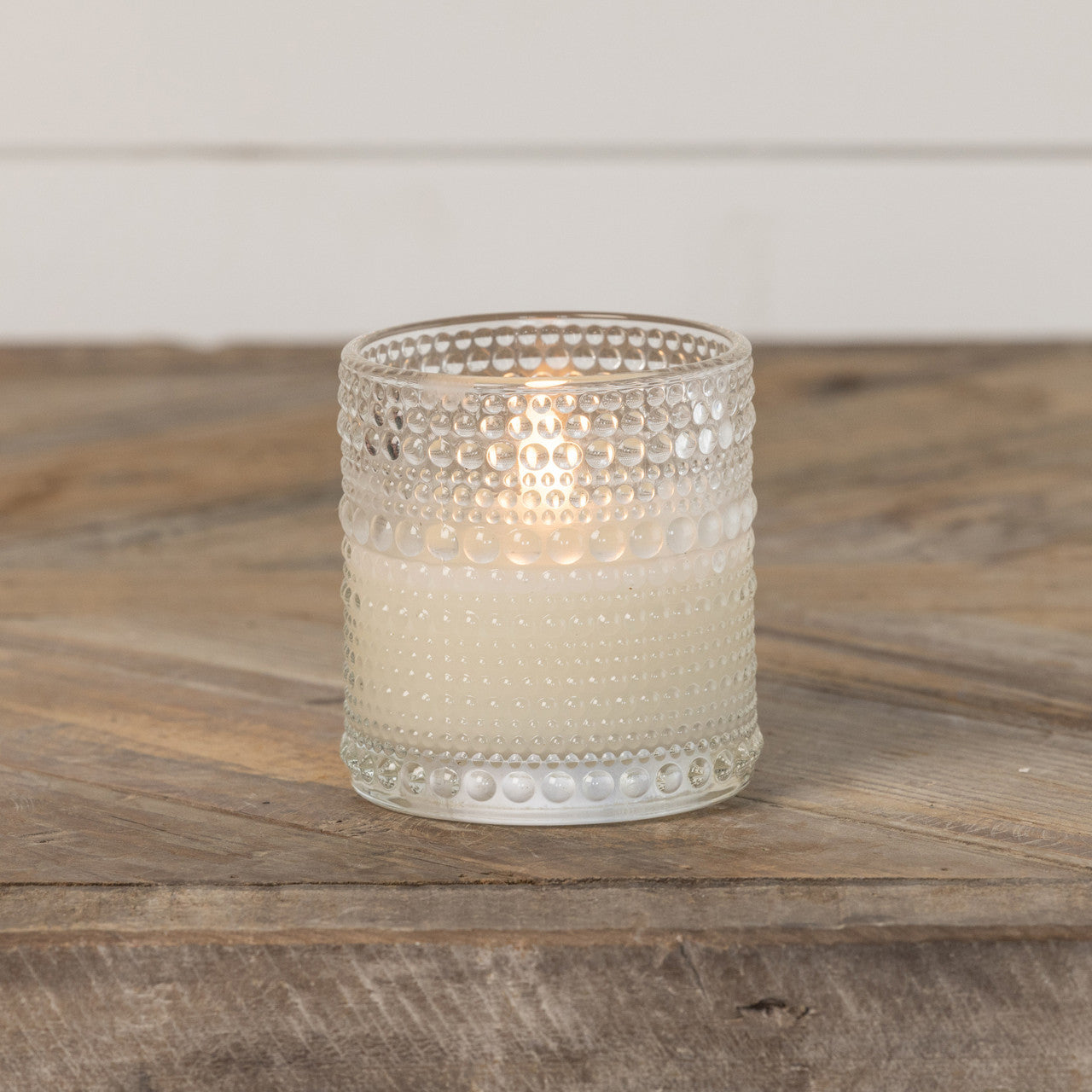 3.25" DOTTED GLASS 3D FLAME CANDLE - Michigan Southern Charm