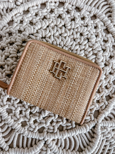 Natural Zippered Wallet - Michigan Southern Charm