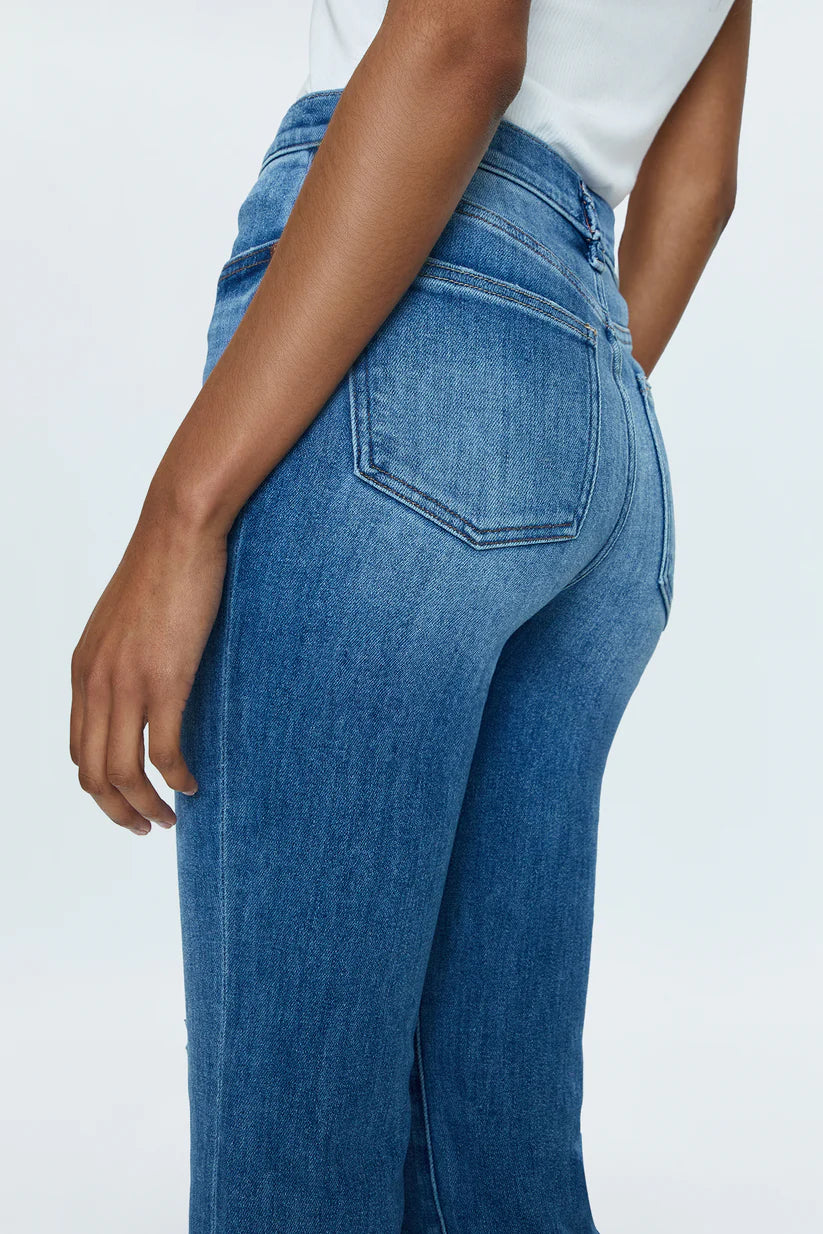 Lennon High Rise Crop Boot Jean - Michigan Southern Charm