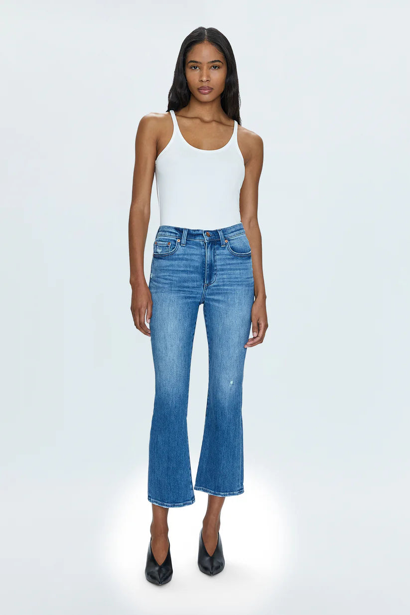 Lennon High Rise Crop Boot Jean - Michigan Southern Charm