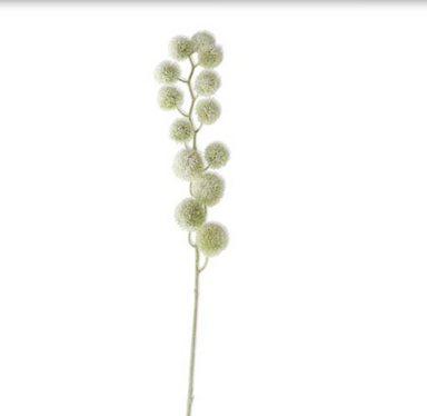 Snowy Glittered Pom Pom Spray - Michigan Southern Charm
