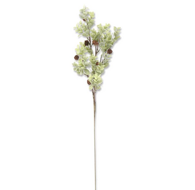 Powered Eucalyptus Stem w/Mini Pinecones - Michigan Southern Charm