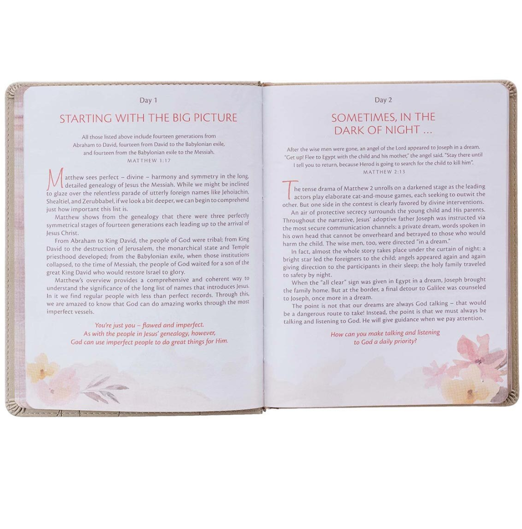 My Quiet Time Devotional Cappuccino Faux Leather Edition - Michigan Southern Charm