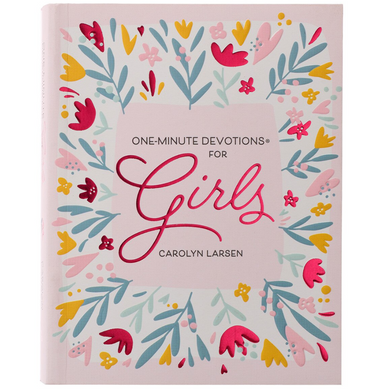 Pink Floral Softcover One-Minute Devotions for Girls - Michigan Southern Charm