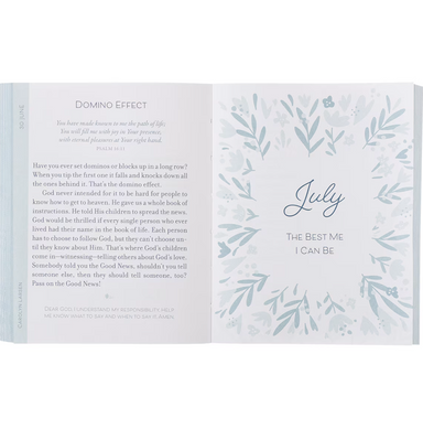 Pink Floral Softcover One-Minute Devotions for Girls - Michigan Southern Charm