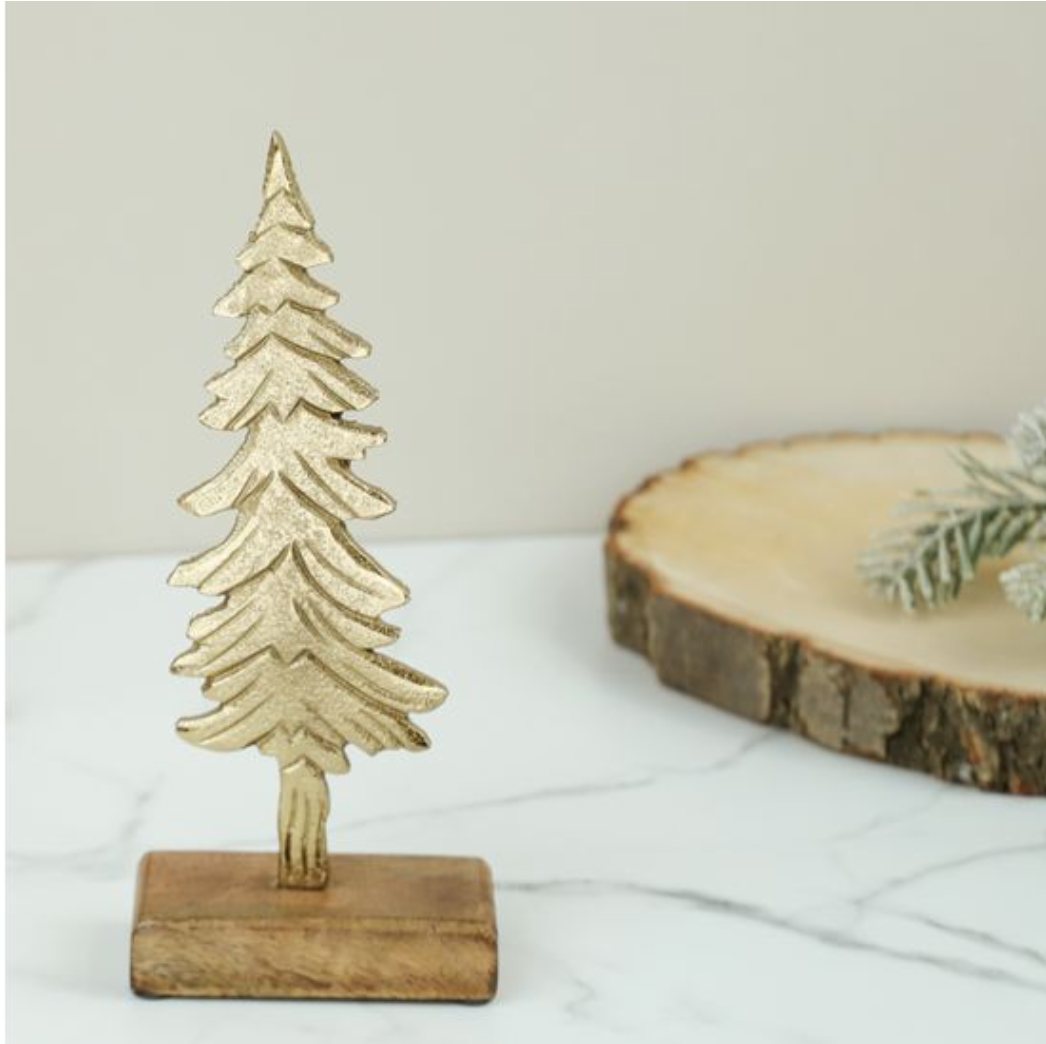 12.5" GOLD TREE TABLE TOP - Michigan Southern Charm