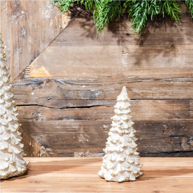 7" SNOWY GOLD TREE - Michigan Southern Charm