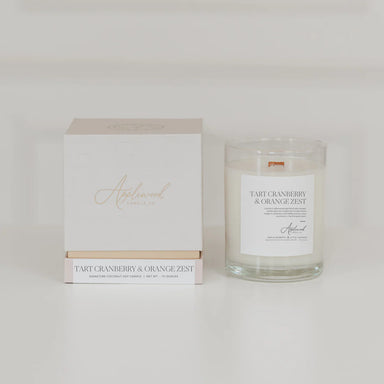 TART CRANBERRY & ORANGE ZEST SIGNATURE CANDLE - Michigan Southern Charm