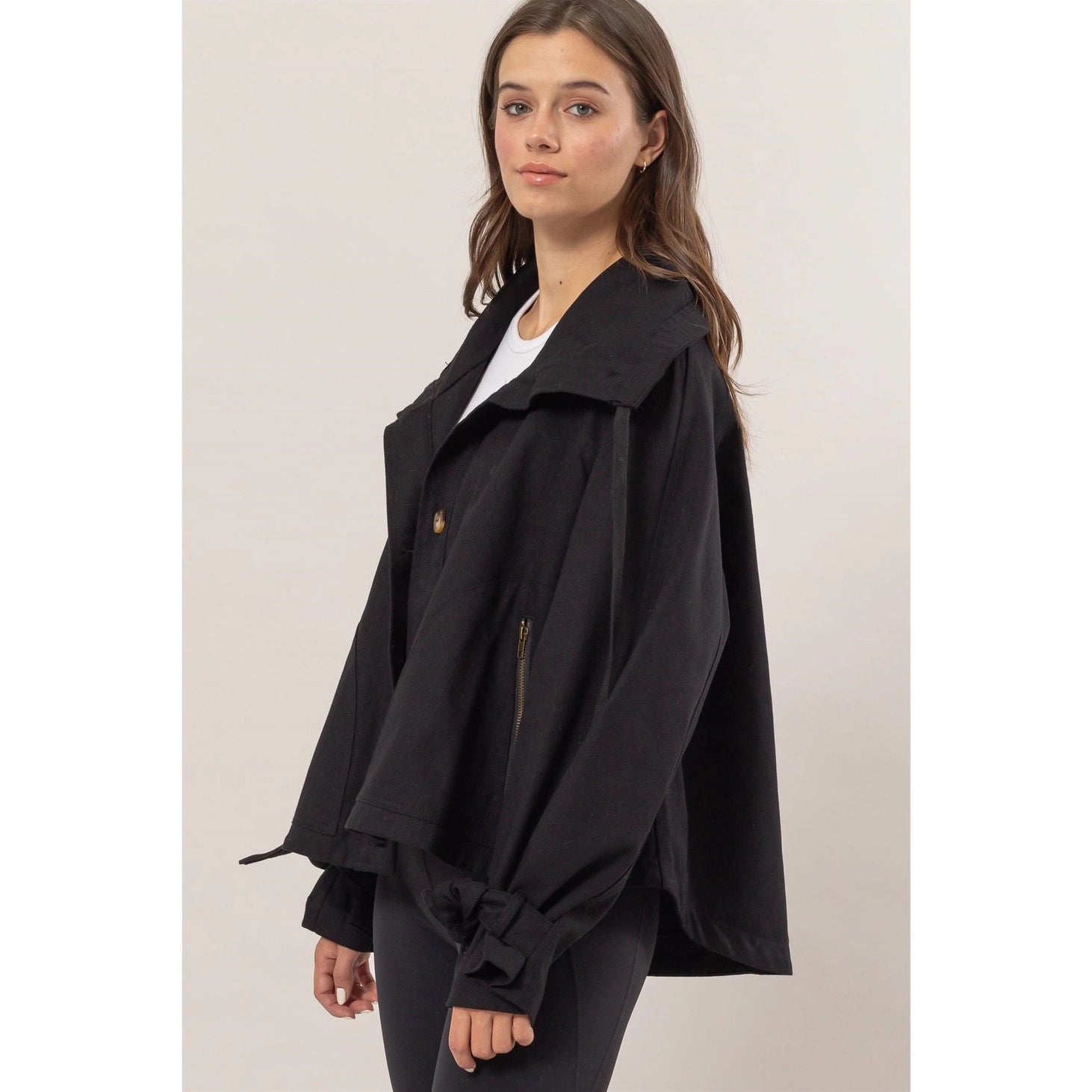 Brushed Twill A-Line Jacket - Michigan Southern Charm