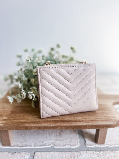 Double Zip Wallet Nude
