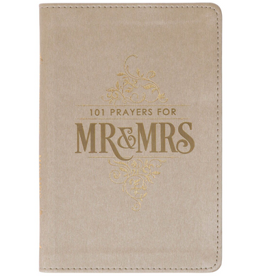 101 Prayers for Mr. & Mrs. Gold Faux Leather Prayer Book - Michigan Southern Charm