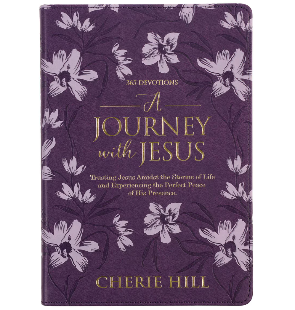 A Journey with Jesus Purple Faux Leather Devotional - Michigan Southern Charm