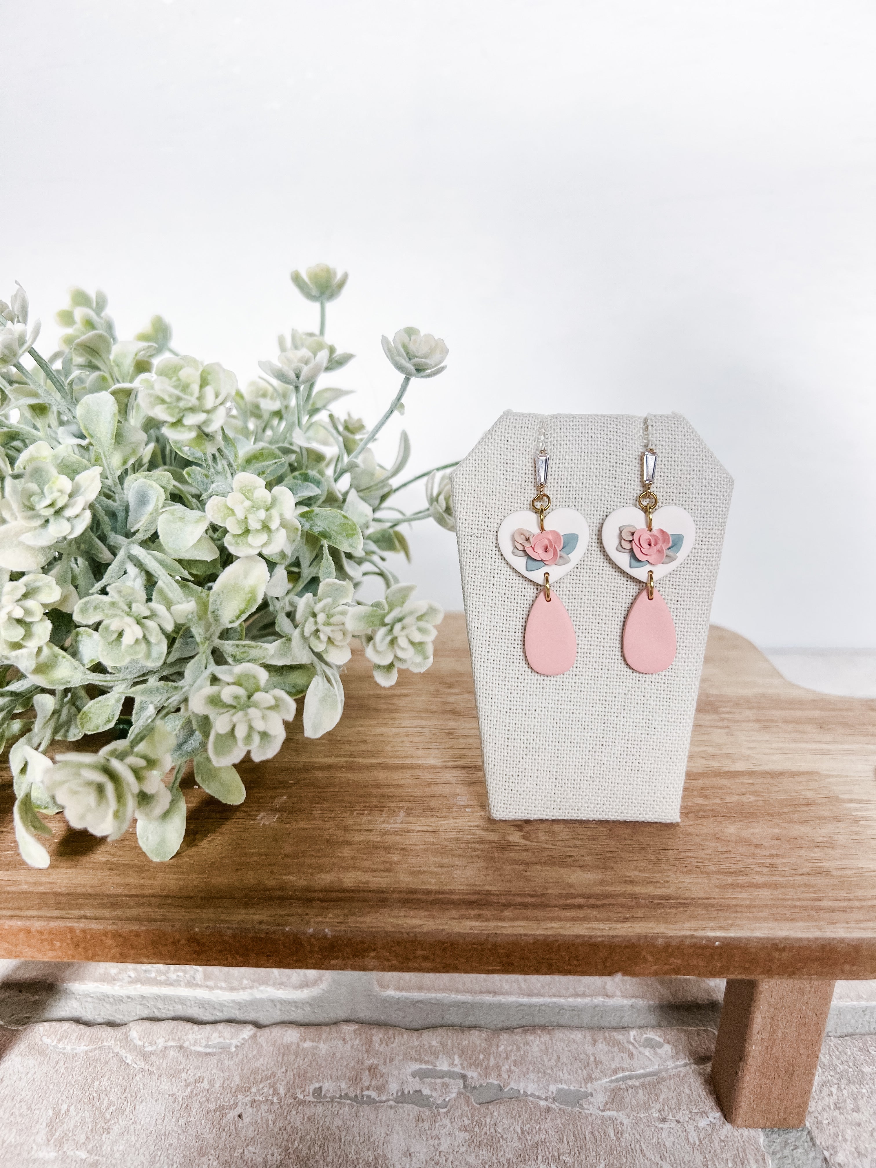 Floral Heart Bouquet Earrings