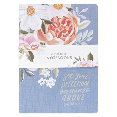 Notebook Set 3pc Lg Floral Set Your Affection Col. 3:2 - Michigan Southern Charm
