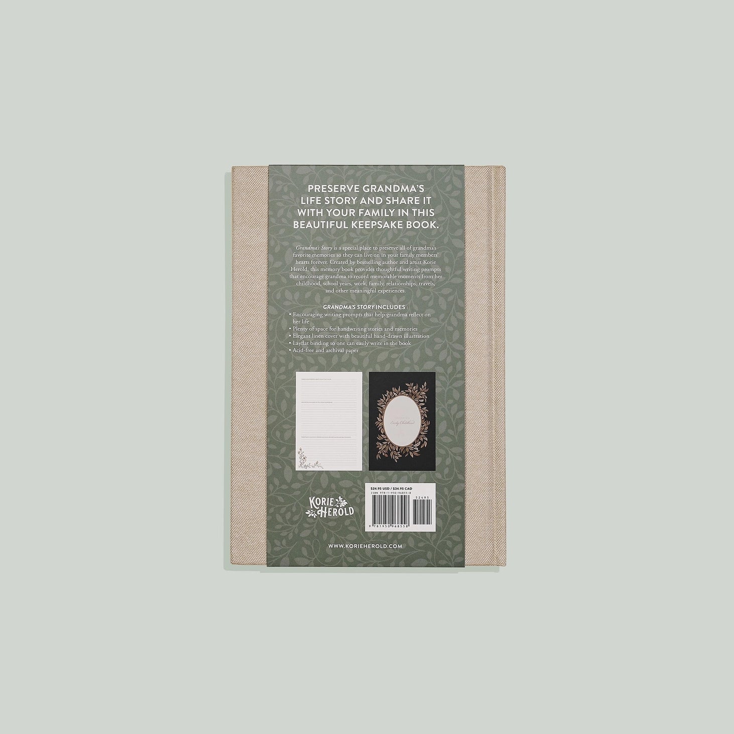 Grandma's Story: A Memory and Keepsake Journal For My Family - Michigan Southern Charm