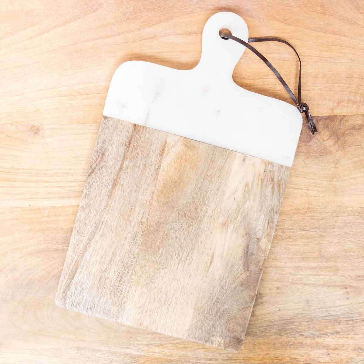 Serving Board Natural/White 9x15 - Michigan Southern Charm